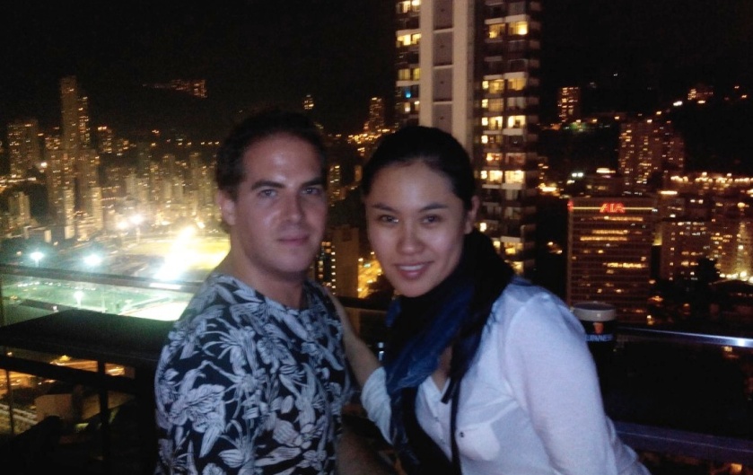 LuLu y yo en Hong Kong